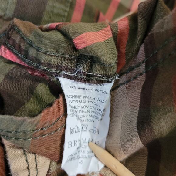 PrAna Men's Multi Plaid Long Sleeve Button Up Snap One Pocket Shirt Size Large - Picture 8 of 13